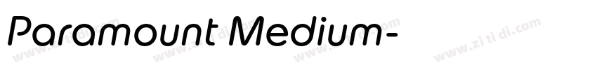 Paramount Medium字体转换 Paramount Medium字体转换